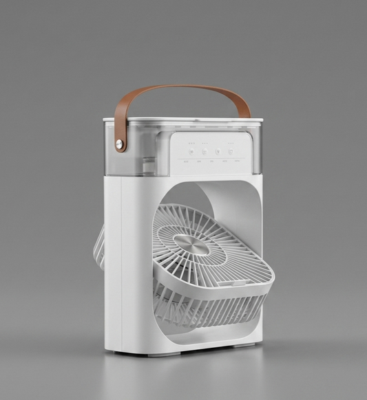 Mini Climatiseur Portable — Ventilateur • Humidificateur • Purificateur d'air