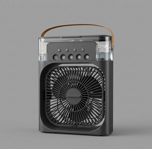 Mini Climatiseur Portable — Ventilateur • Humidificateur • Purificateur d'air