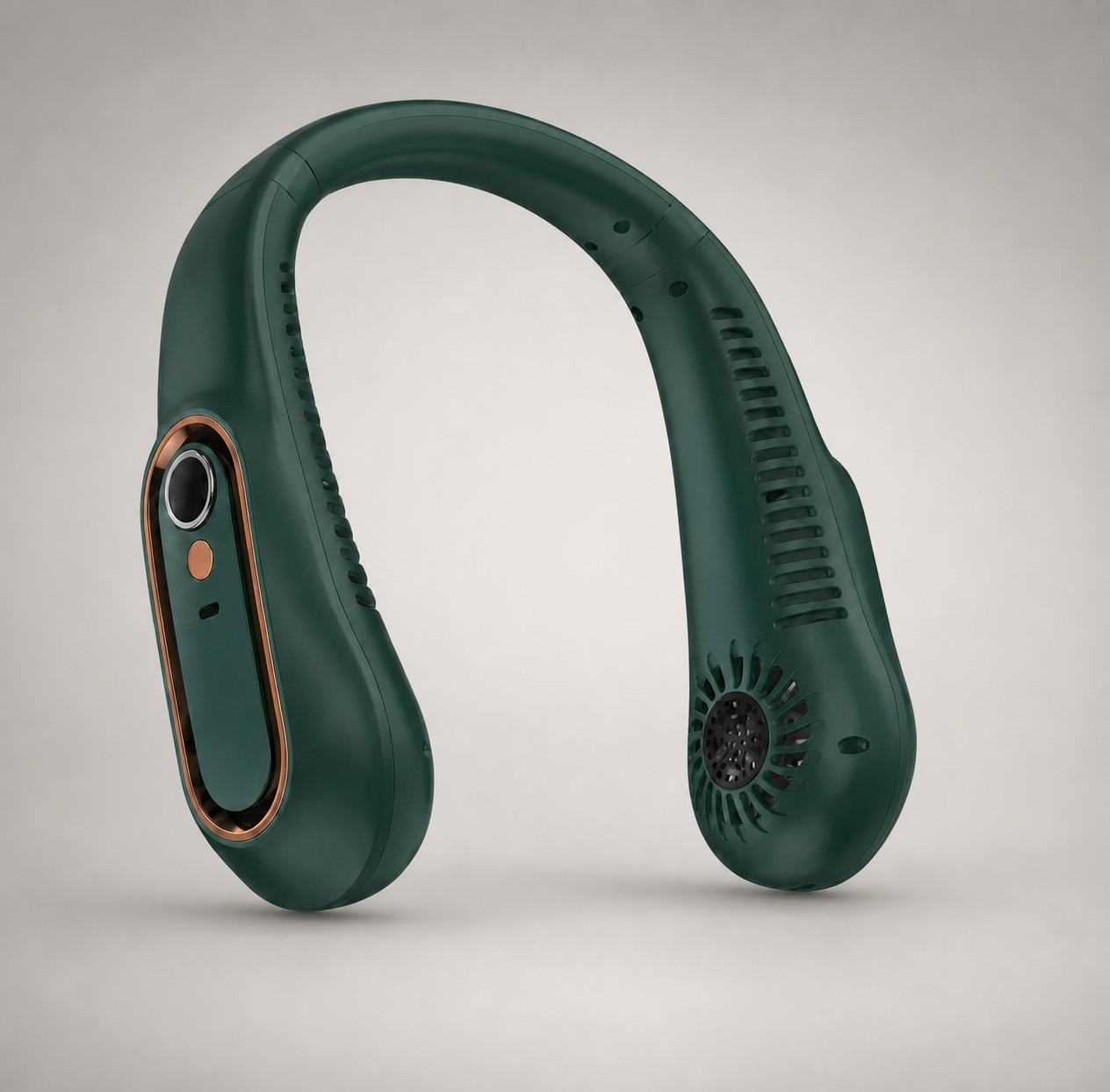 Ventilateur de cou sans pales — Rechargeable USB • Silencieux • 360°
